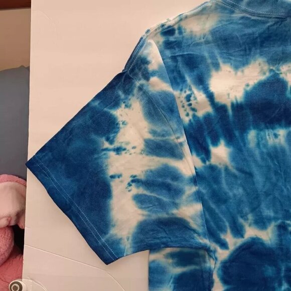 VTG Scooby Doo Shirt XL Blue 90s Tie Dye Cartoon Network Tee Hippie USA made NEW - Picture 8 of 9